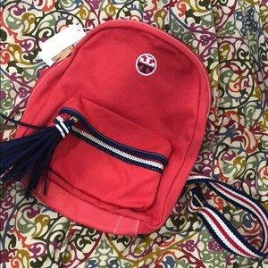Tory Burch Embroidered T Backpack